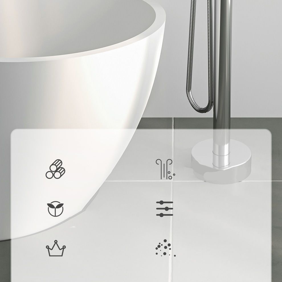 Modern Freestanding Bathtub Faucet One Handle Copper Freestanding Tub Filler Trim