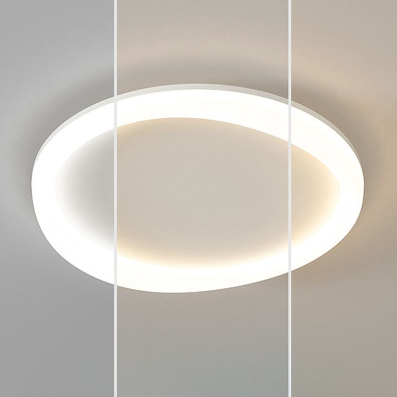 Contemporary White Flush Mount Lighting LED Acrylic Ceiling Light for Bedroom