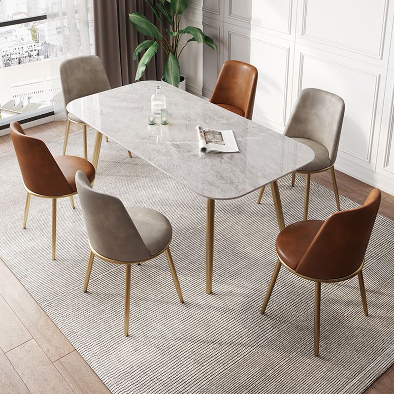 Chaises de salle à manger en cuir de style scandinave
