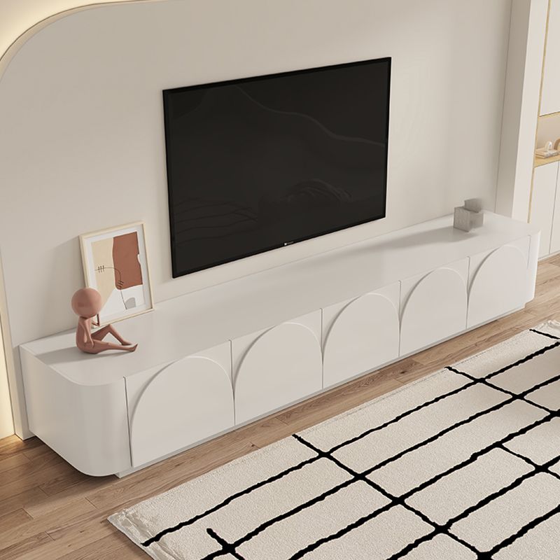 White TV Media Console Modern Media Console TV Stand with Drawers