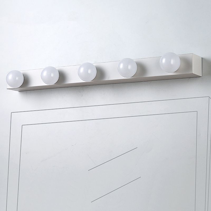 Metal Rectangular Wall Sconce Lighting Nordic Style Wall Lighting Fixture in White