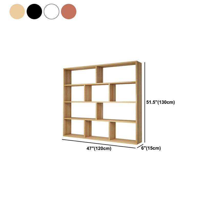 Contemporary Floating Bookshelf Wall Mounted Manufactured Wood Bookcase