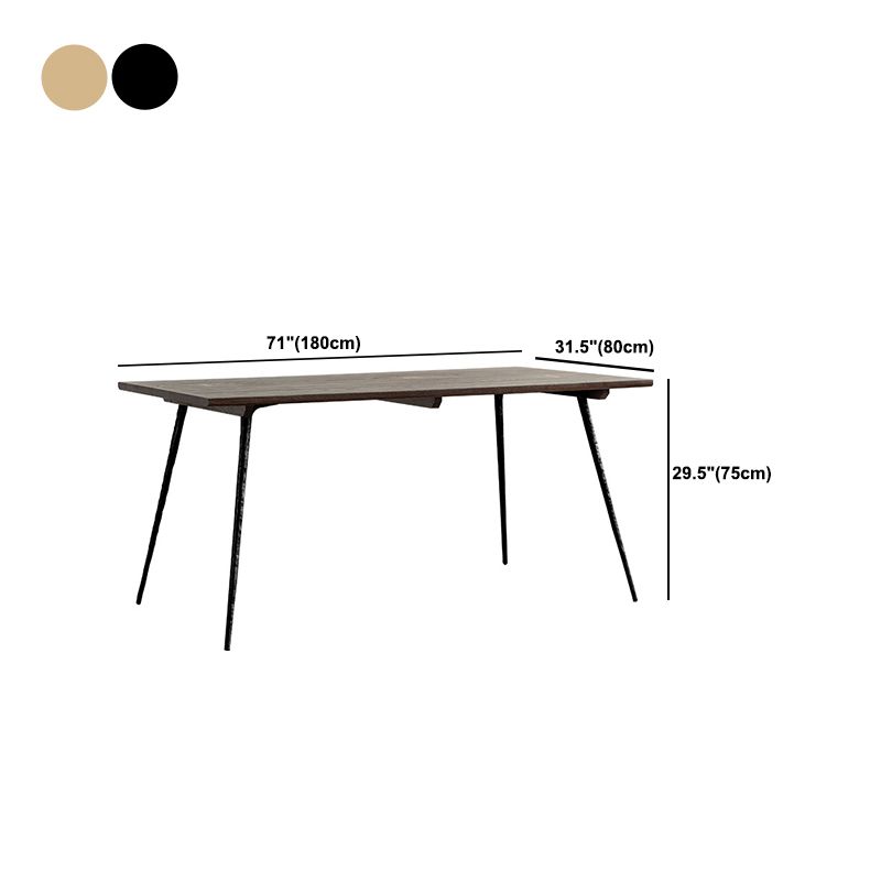 Traditional Luxury Rectangle Dining Site Table Solid Wood Furniture with 4-foot