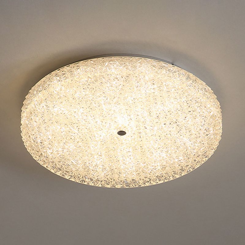 Modern Ceiling Mount Light LED Close to Ceiling Lamp with Glass Shade for Living Room