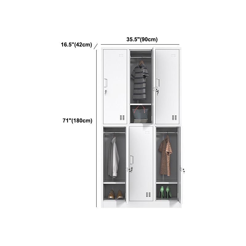 Steel Storage Cabinet for Bathroom Contemporary Cabinet with Hinged Door