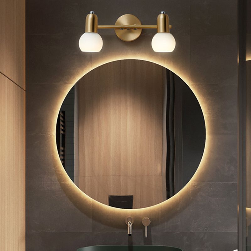 Luci da parete in vetro sfera Luci da parete Modern Wall Sconce Lighting per bagno