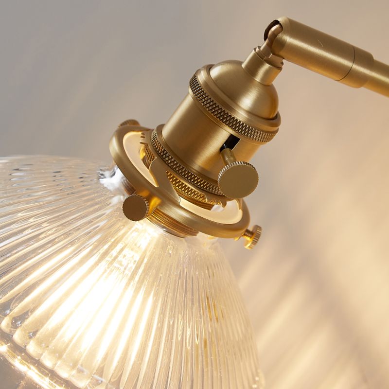 Adjustable Angle 1 Light Armed Wall Light Sconce Nordic Light Extravagant Style Glass Sconces