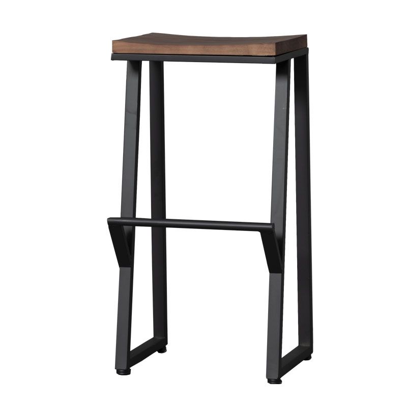 Taburete de bar de metal de estilo moderno con cafetería taburete de bar simple