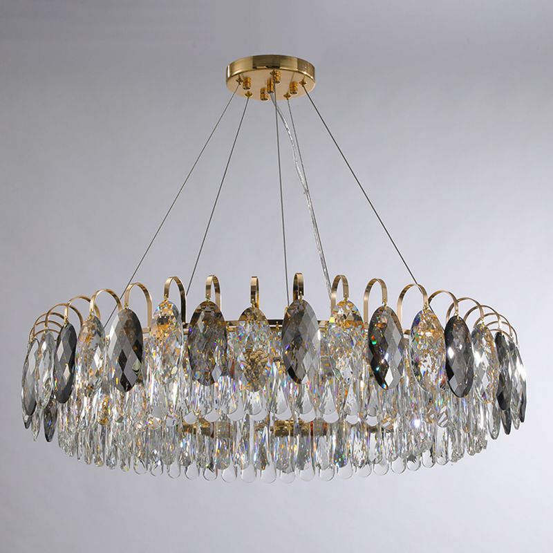 Lámpara de lámpara de cristal de lámpara de estilo moderno para sala de estar de dormitorio