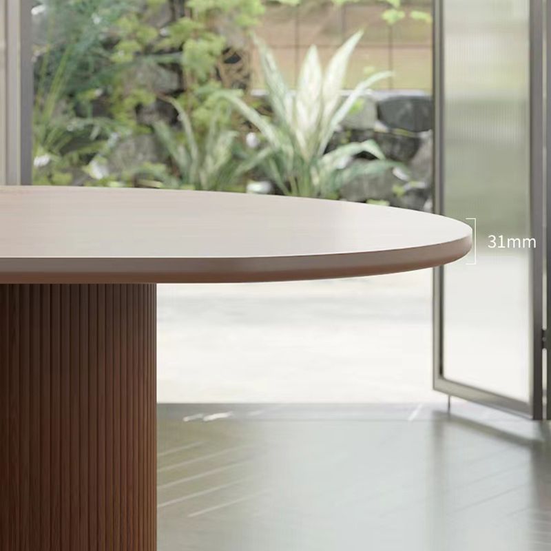 Modern Brown in Solid Wood Counter Table Specialty Dining Table for Kitchen