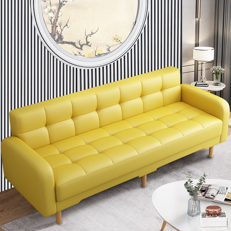 Industrial Living Room Settee Square Arm Biscuit Back Seating