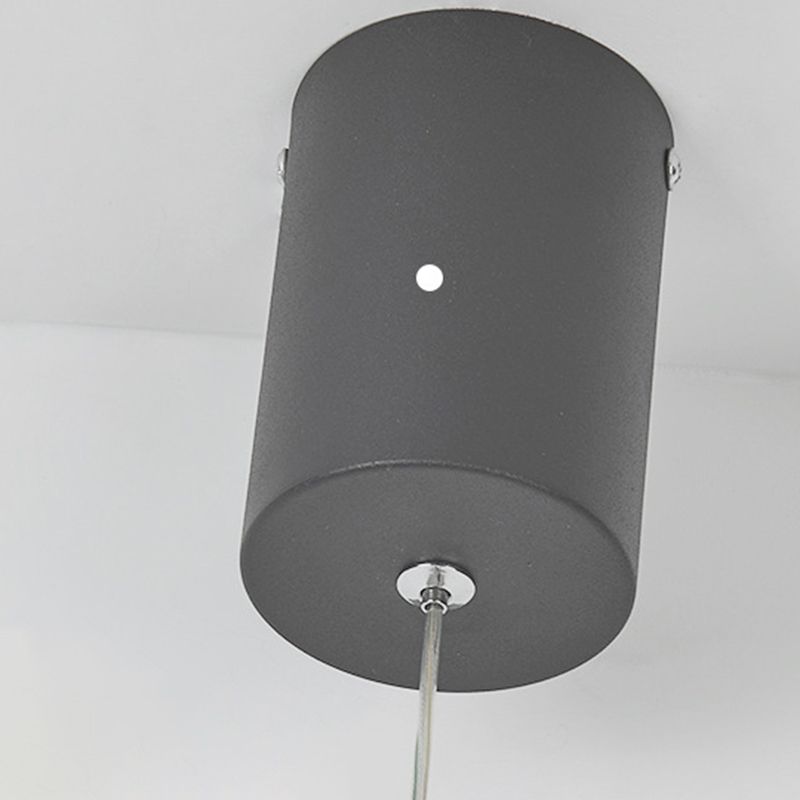 1 Light Linear Hanging Pendant Modern Style Metal Hanging Lighting for Dining Room