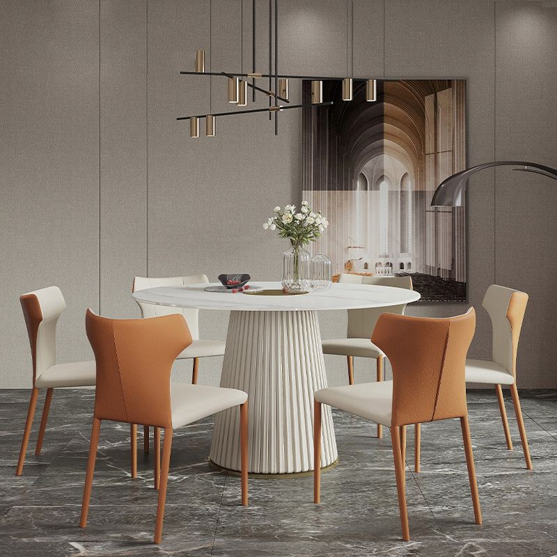 Glam 1/2/3/4/7 Pieces Dining Set Sintered Stone Dining Table Set for Dining Areas