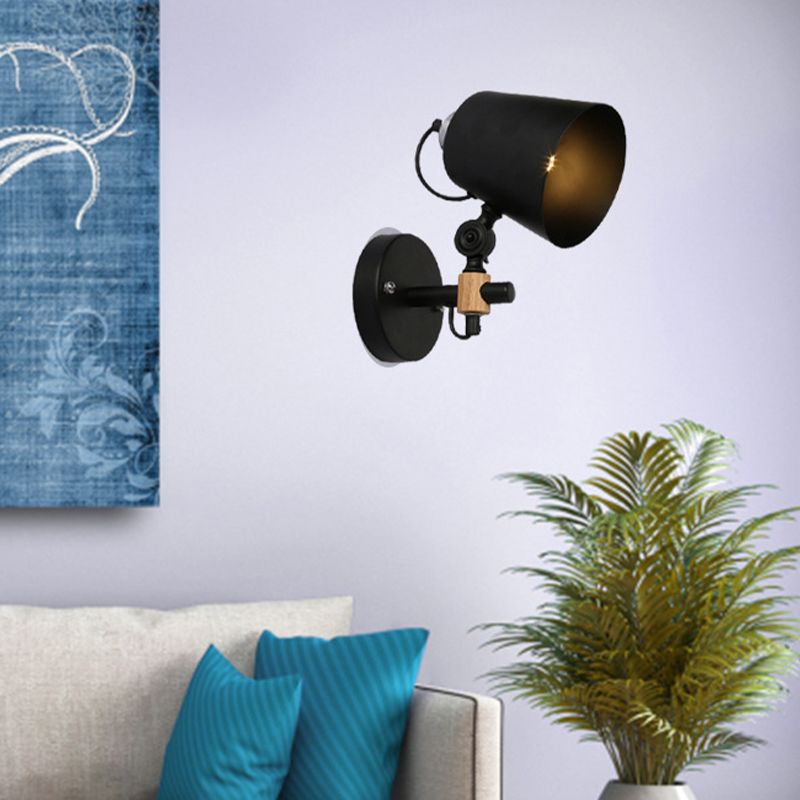 Industrial Style Empire Shape Wall Light Metal 1 Light Sconces for Living Room