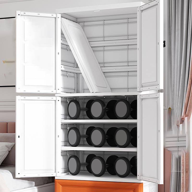 Modern Style Bathroom Wardrobe Plastic Wardrobe Closet with Legs