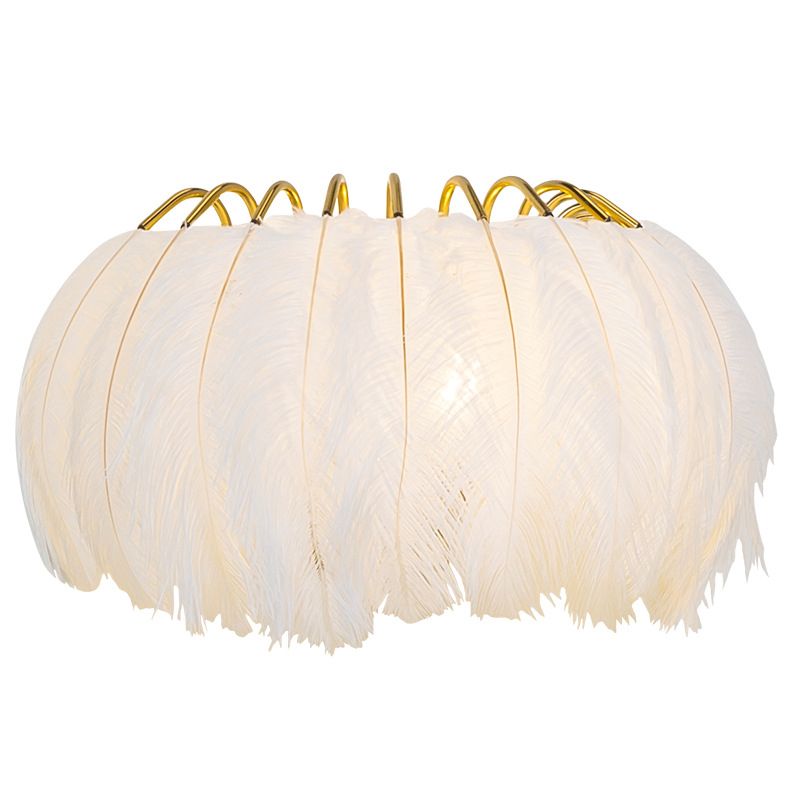 Nordic Feather Wall Sconce Light Ambient Lighting Sconce Light Fixture for Bedroom