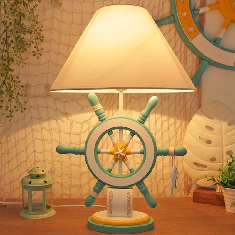 Kinderstijl roertafel lamp hout 1 kop nachtlampje in het bed in roze/blauw/groen met dimmer schakelaar/stroomschakelaar