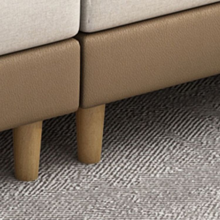 Fabric Sectional Sofas Solid Wood Sectional Couch for Living Room