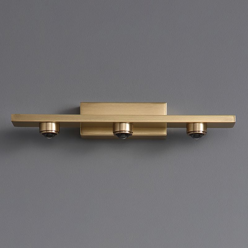 Metal Modern Wall Sconce Geometric Shape Vanity Lamp with Acrylic Shade for Bathroom