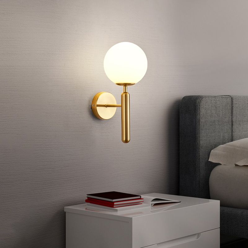 Modern Wall Light Sconce Minimalist Glass Wall Light Fixture for Bedroom