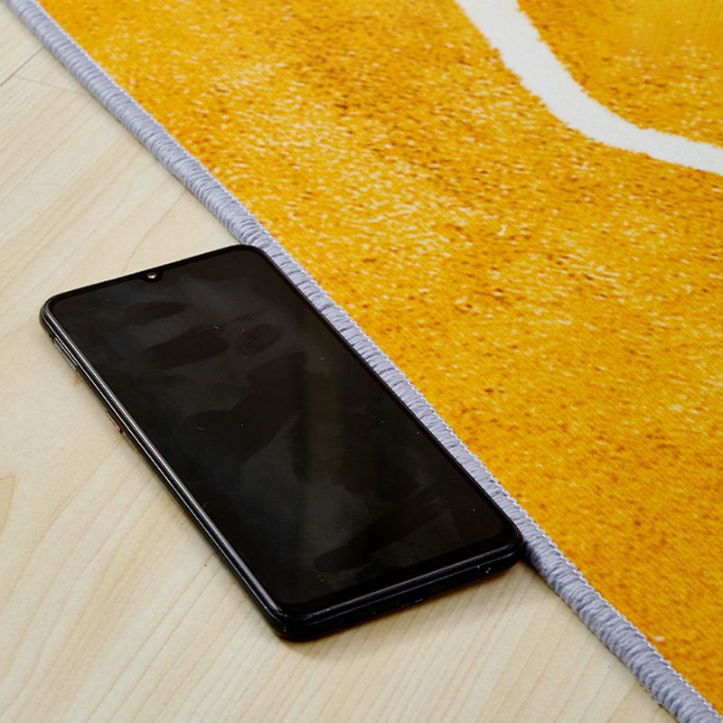 Luxury Houndstooth Print Carpet Polyester Rug Non-Slip Backing Area Carpet for Living Room