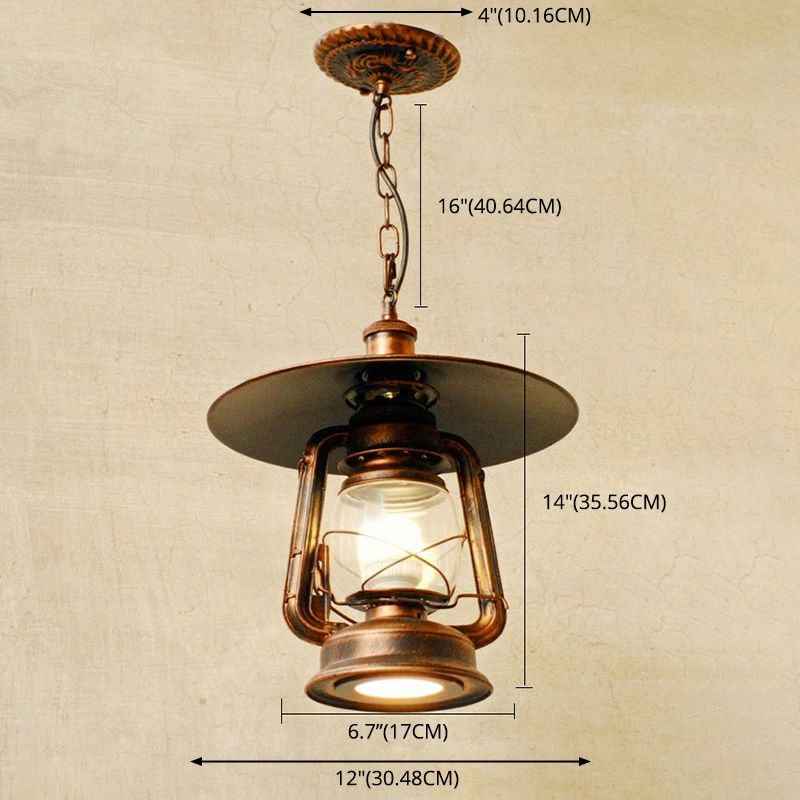 Metal Suspension Pendant Light Shaded Industrial Style Pendant Lighting Fixture for Restaurant