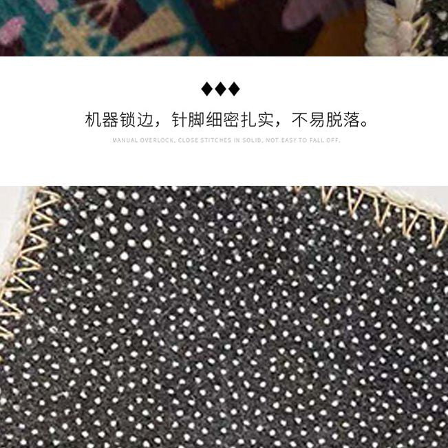 Bohemian Non-slip Carpet Polyester Area Carpet Stain Resistant Rug for Living Room