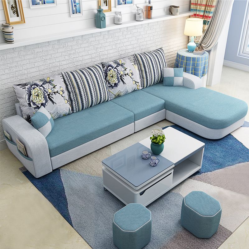 110,24 "D x 62,99" W x 33,86 "H Casual Removable Pushions Sektionen, quadratischer Arm