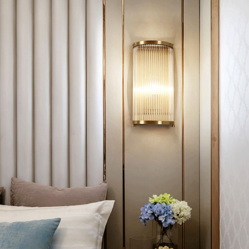 Wall Mounted Light Fixture Modern Glass Wall Mounted Lighting in Gold