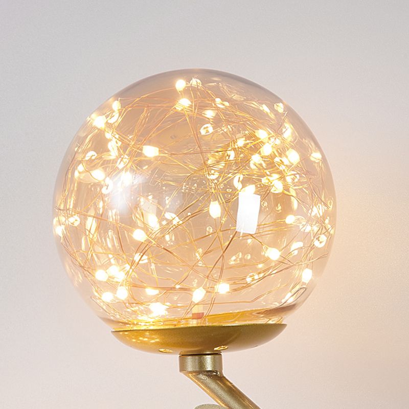 Modern Style Spherical Shape Wall Lights Glass Wall Mount Lights