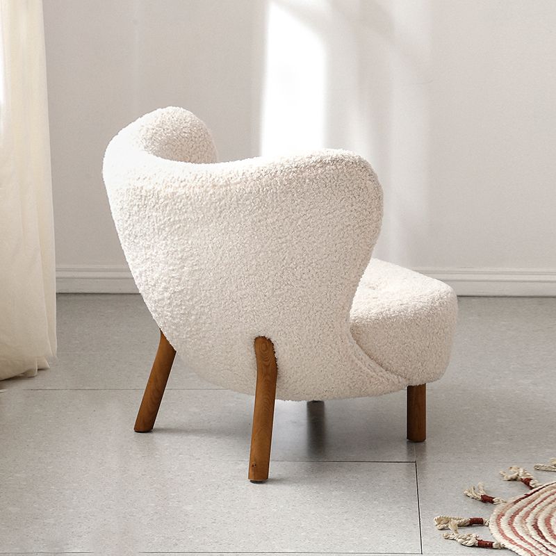 Basic Four Leg Lounge Chair Fixed Back Side Chair for Living Room