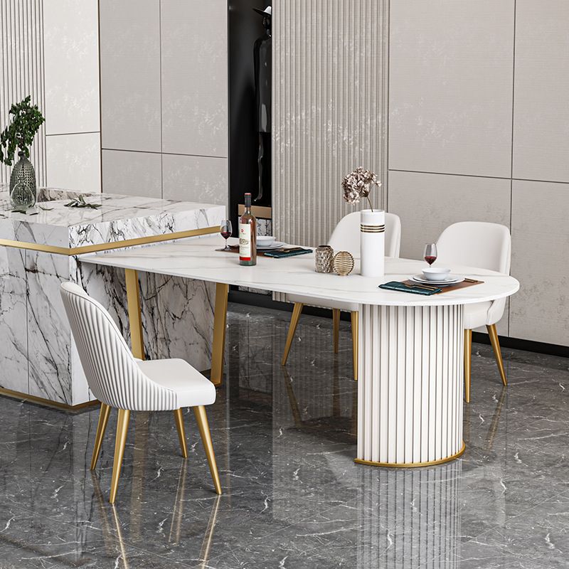 Sintered Stone Dining Table Traditional Luxury Table for Kitchen