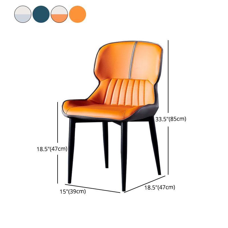 Contemporary Dining Chair Arm Chair with Metal Legs for Kitchen