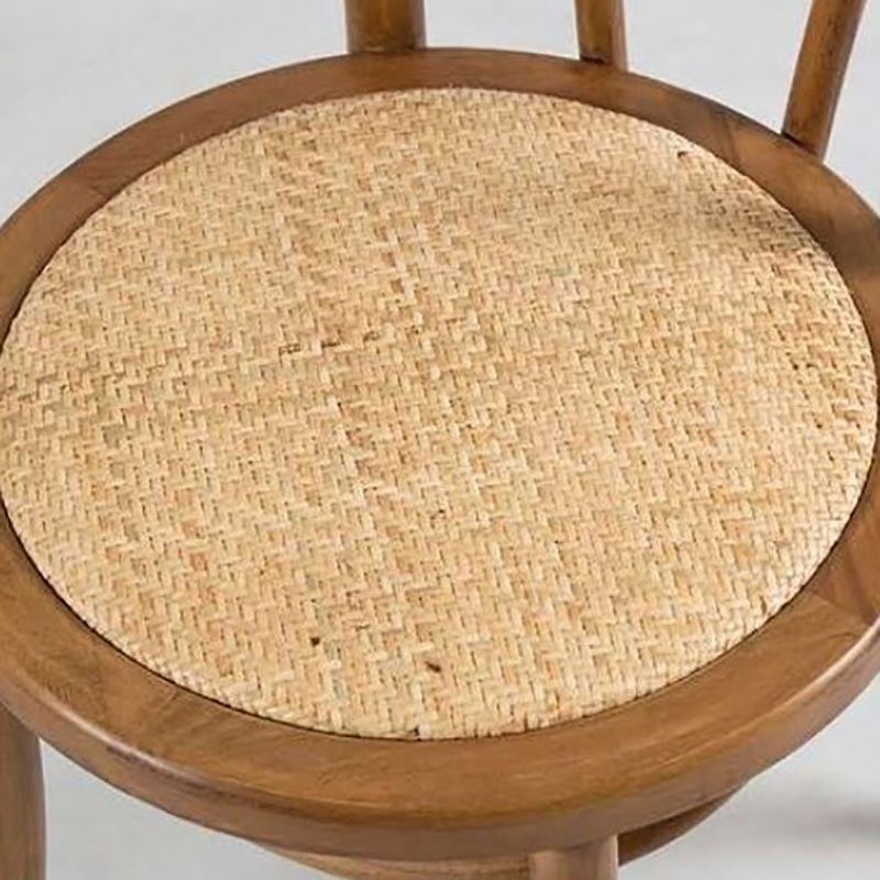 Boerderij houten eetkamerstoelen open achterkant eetwarmeloze stoelen voor restaurant