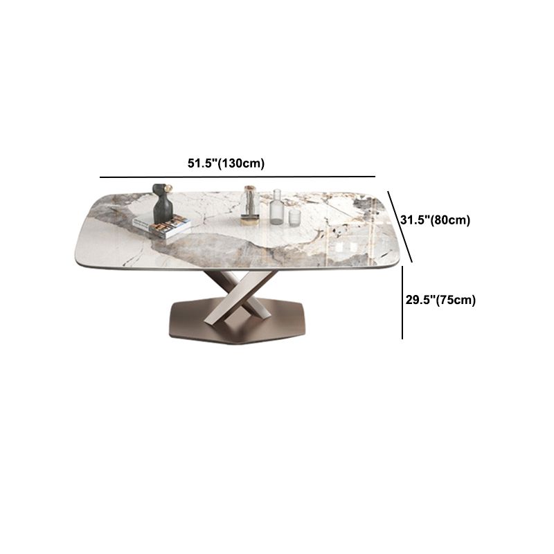 Designer Style 1/4/5/7 Pieces Rectangle Dining Set Sintered Stone Dining Room Table Set