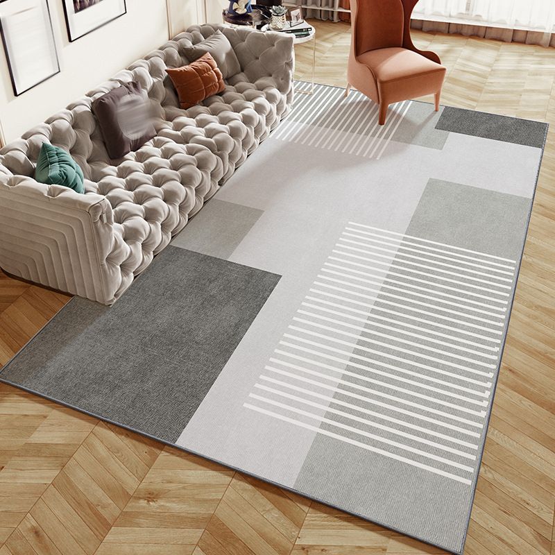 Bruin modern tapijten polyester grafisch vloerkleed niet-slip achterste tapijt voor woningdecoratie