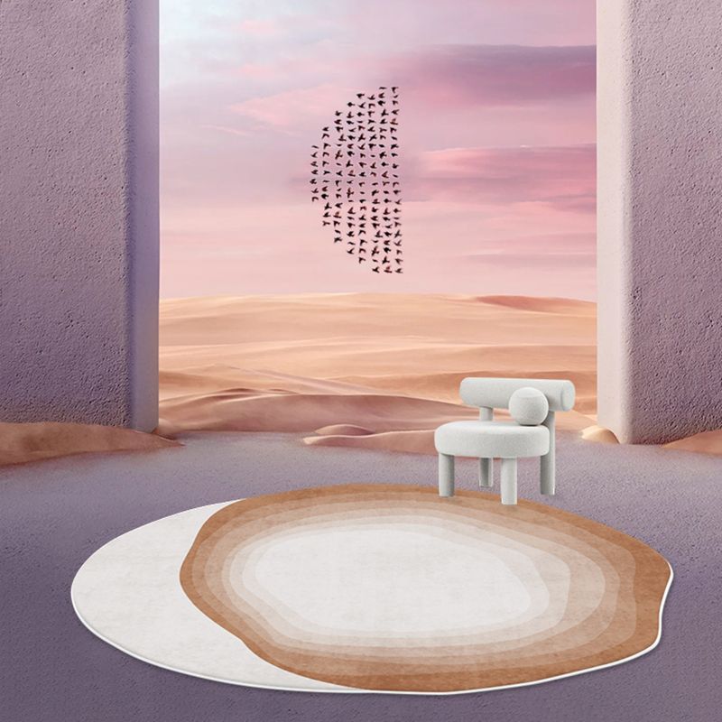 Modern Novelty Shape Rug Stylish Washable Rug Polyester Non-Slip Backing Carpet for Home Decor
