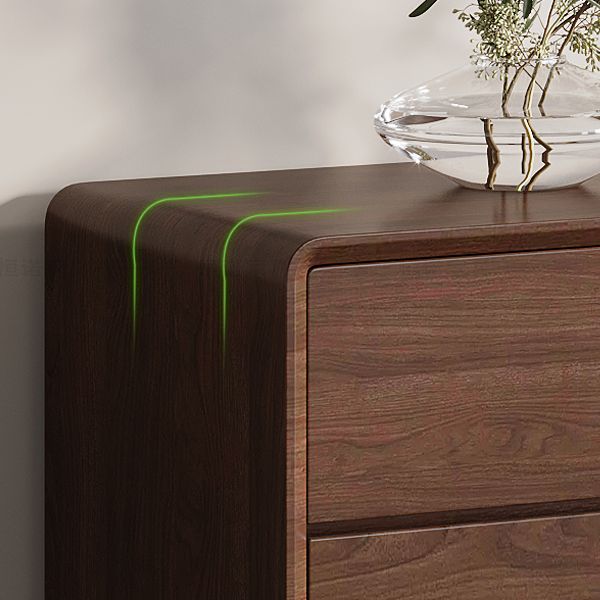 Wooden Chest in Brown Rectangle Accent Chest with 6 and 8 Drawers