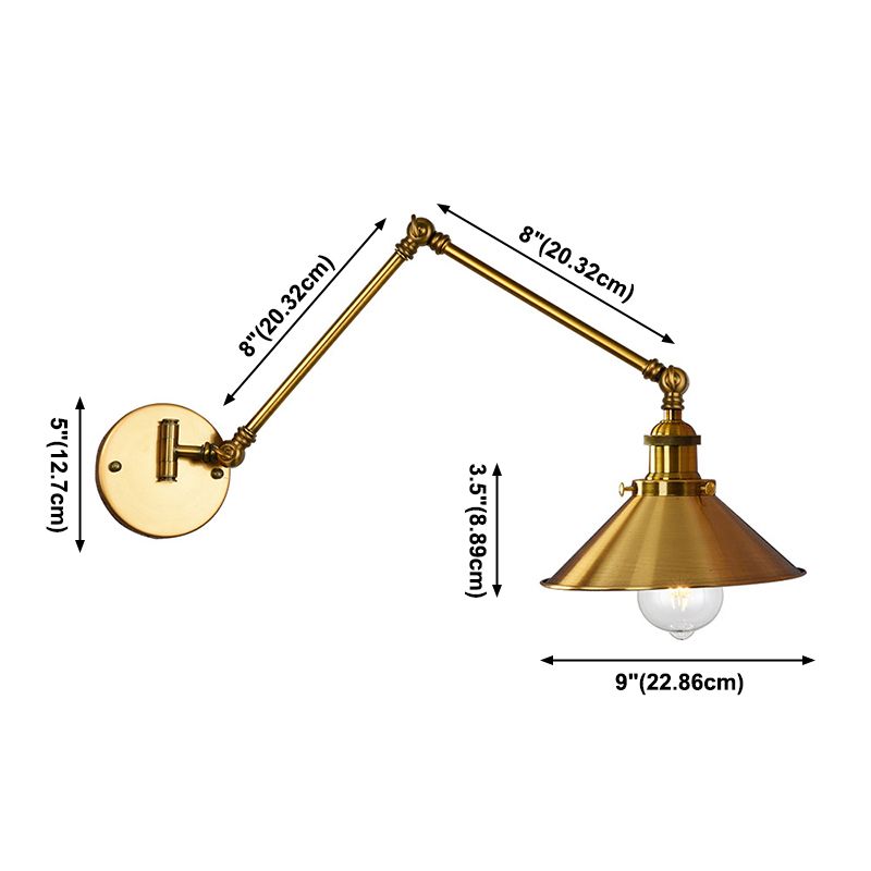 Gold Finish Verstellbares Armwand Licht einfach