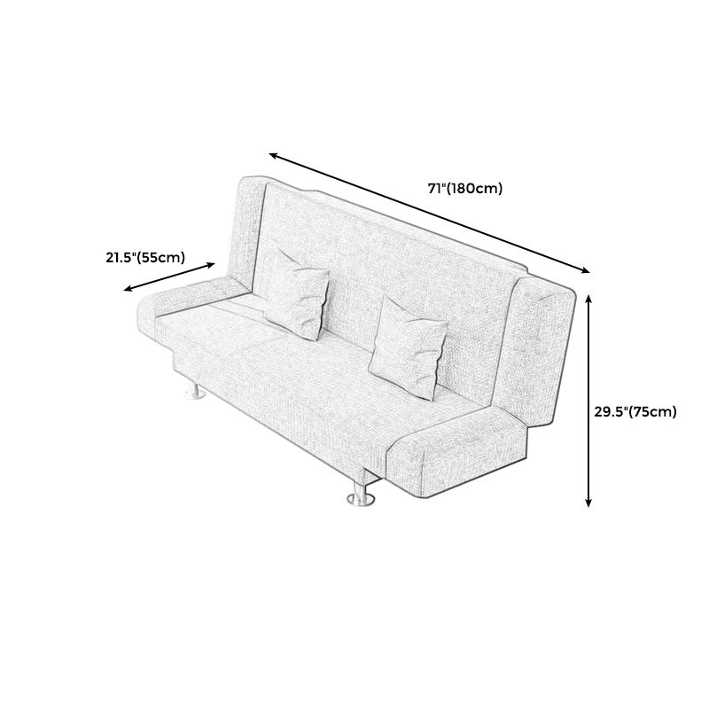 29.53 "H Wäsche Armless Cabrio Sleeper Sofa Bett für Wohnzimmer