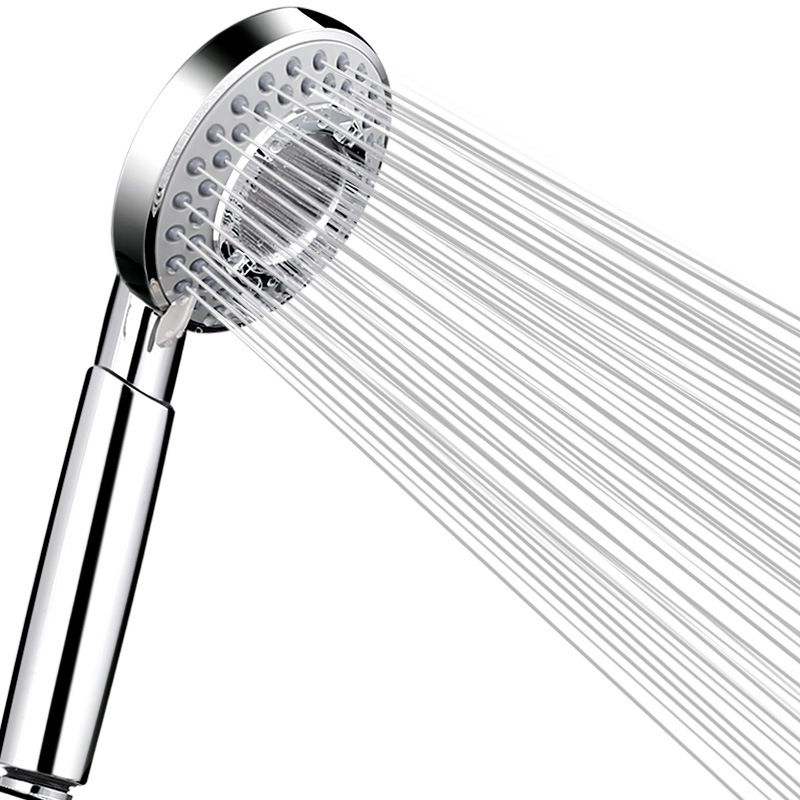 Silver Handheld Shower Head 3 Sprays Stainless Steel Wall-Mount Showerhead