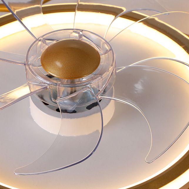 Nordische Metall Deckenlüftungslampe Multi-Head-Flush-Mount-Leuchten mit ABS-Lüfterklinge