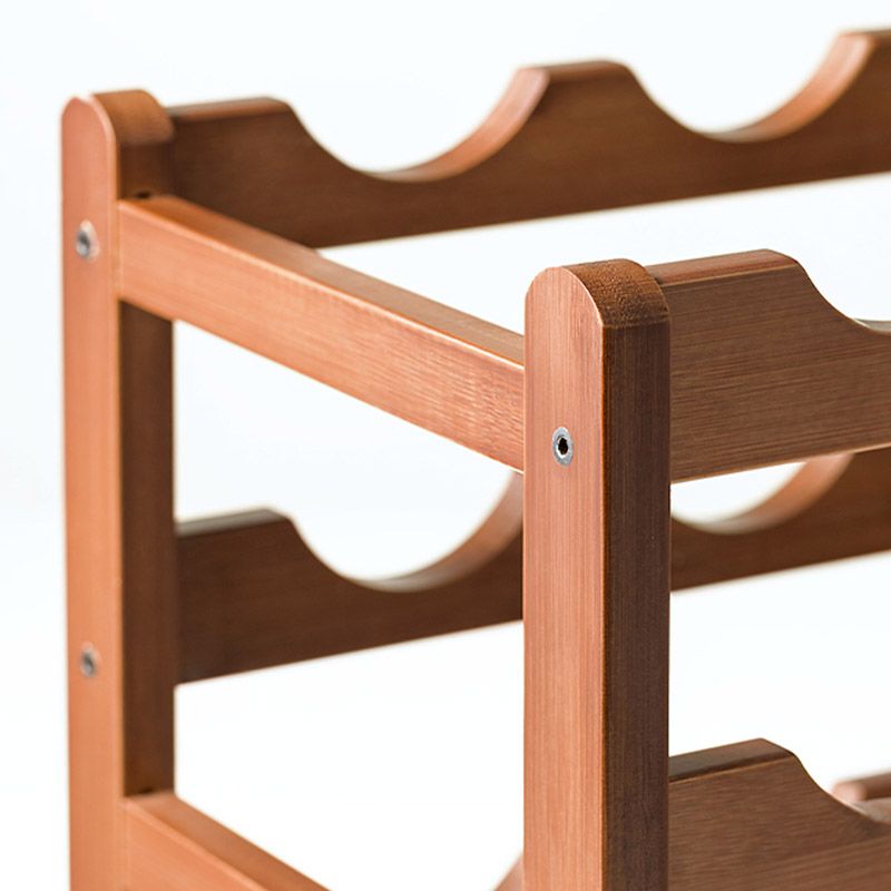 Countertop Wine Rack Wooden Wine Bottle Rack for Living Room