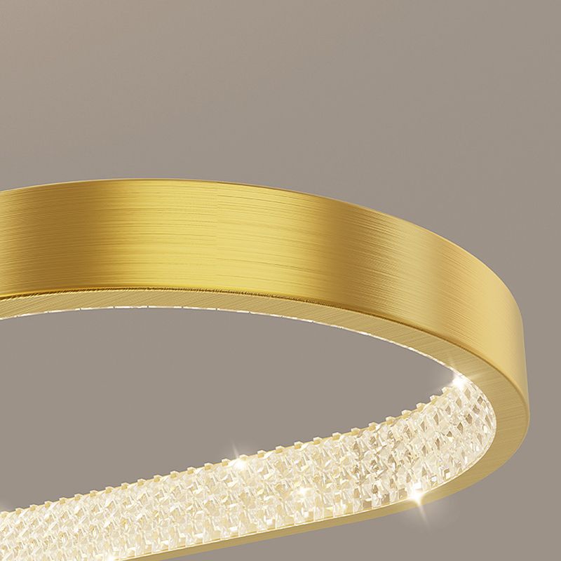 Luz de la isla contemporánea de metal ovalado 1 luces de araña de la isla de la luz para la cocina