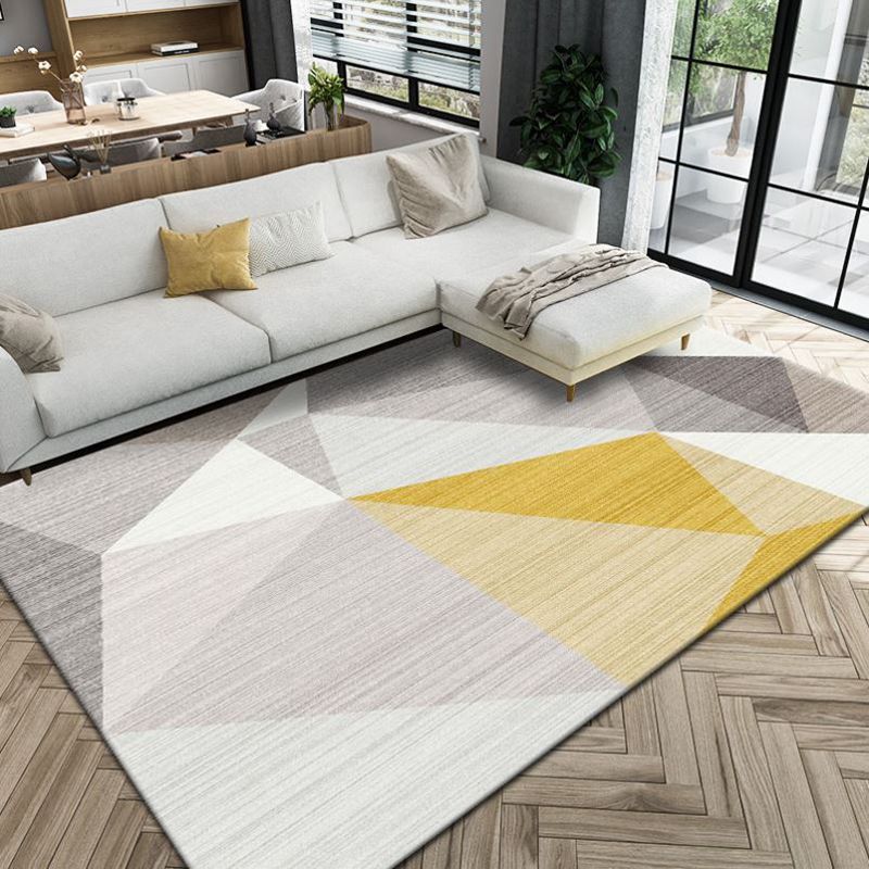 Vetgedrukt gebied tapijt prachtig abstracte print tapijt wasbaar polyester tapijt met niet-slip rug