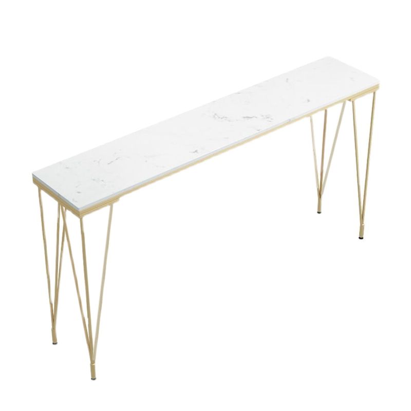 Glam 1/3/4/7 Pieces Bar Table Set Rectangle Stone Counter Table with High Stools