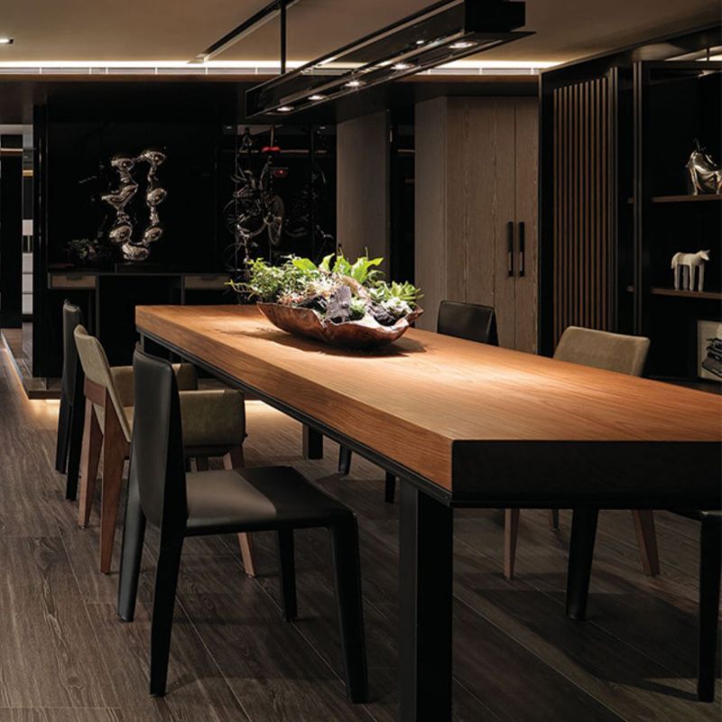 Contemporary Kitchen Dining Chairs Armless Faux Leather Dining Chairs