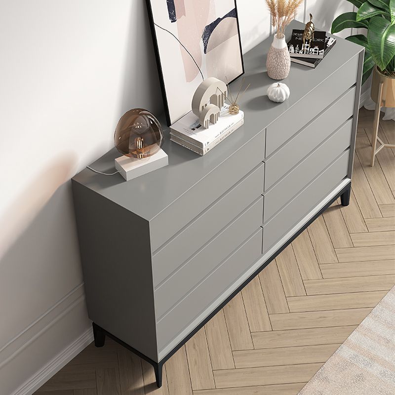 Contemporary Accent Chest with Drawers and Straight Legs Rectangle Chest