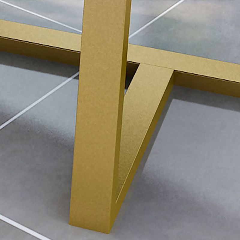 Cross Legs Coffee Table Rectangle Coffee Table for Living Room