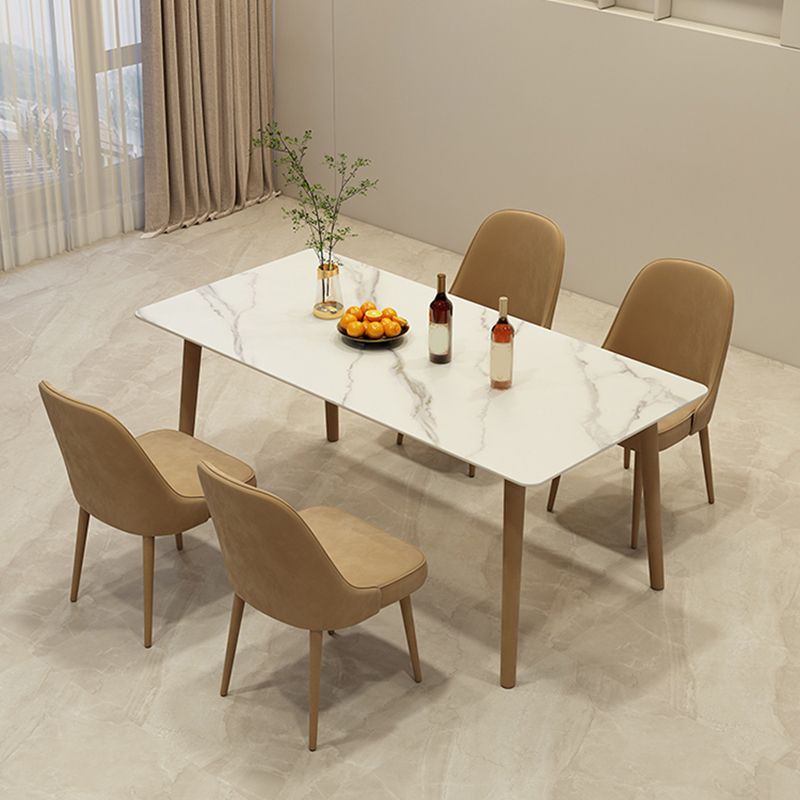 Modern Parsons Dining Chair Velvet Indoor Dining Chair for Living Room